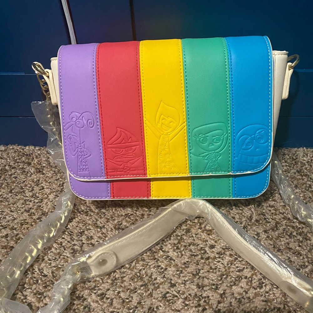 Loungefly new with tags Inside Out crossbody.  See pictures for item.